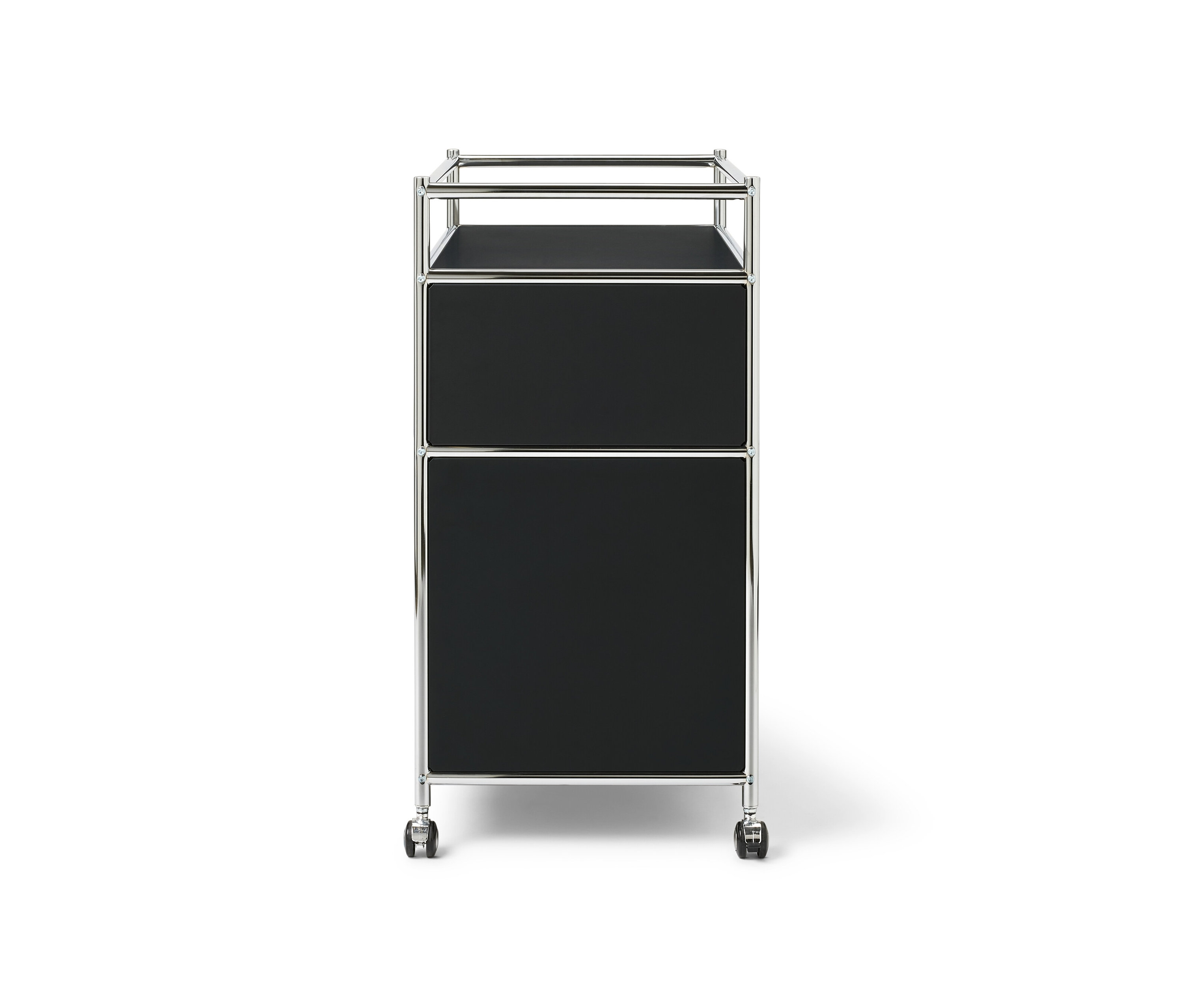 Thumbnail - Tchibo - Kommode Metall »Cn3« mit 1 Schublade - 77x40x80cm - schwarz - Stahl / Aluminium / Kunststoff