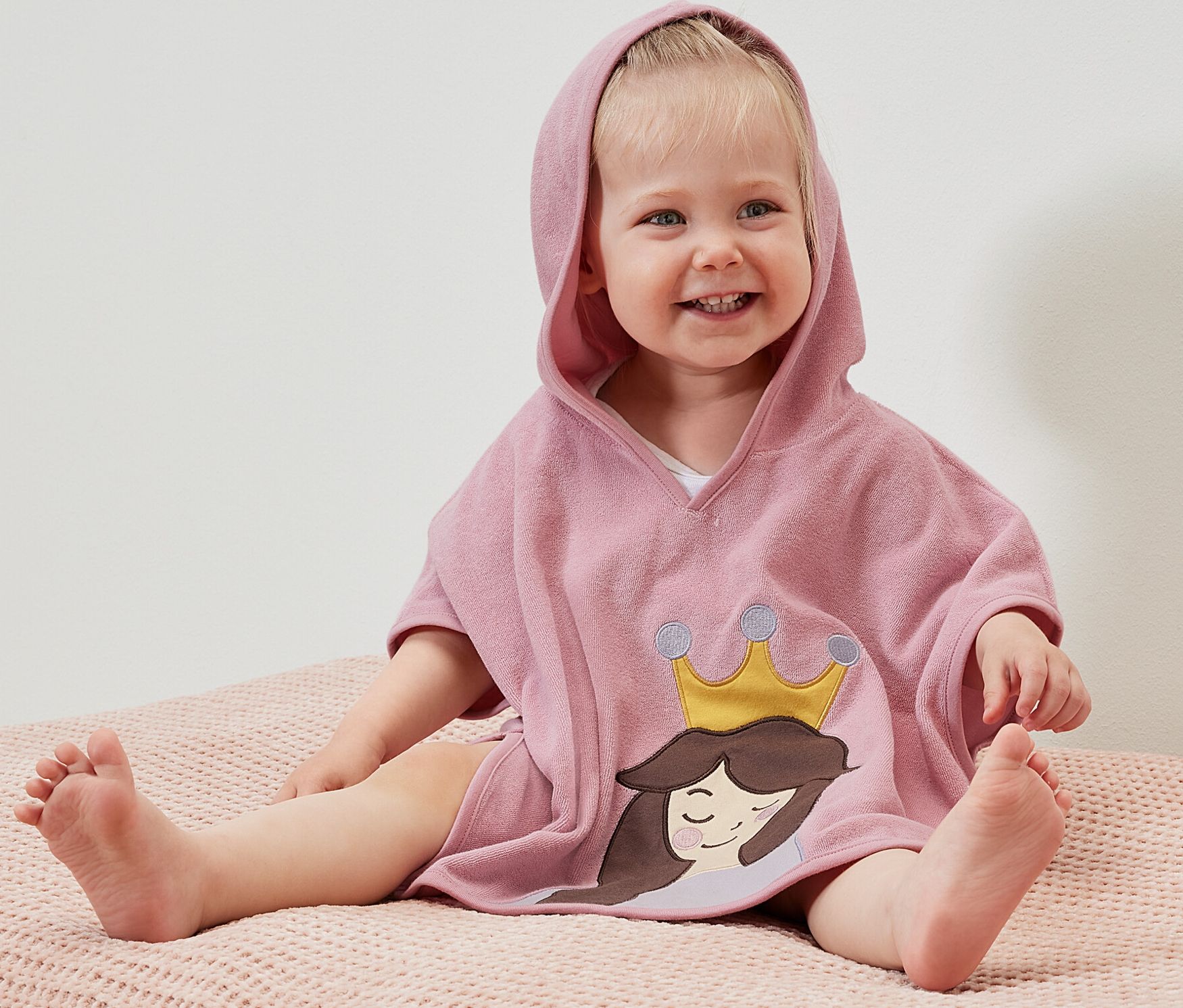 Thumbnail - Tchibo - Frottierponcho - Baby - Gr. 74/80 - rosa