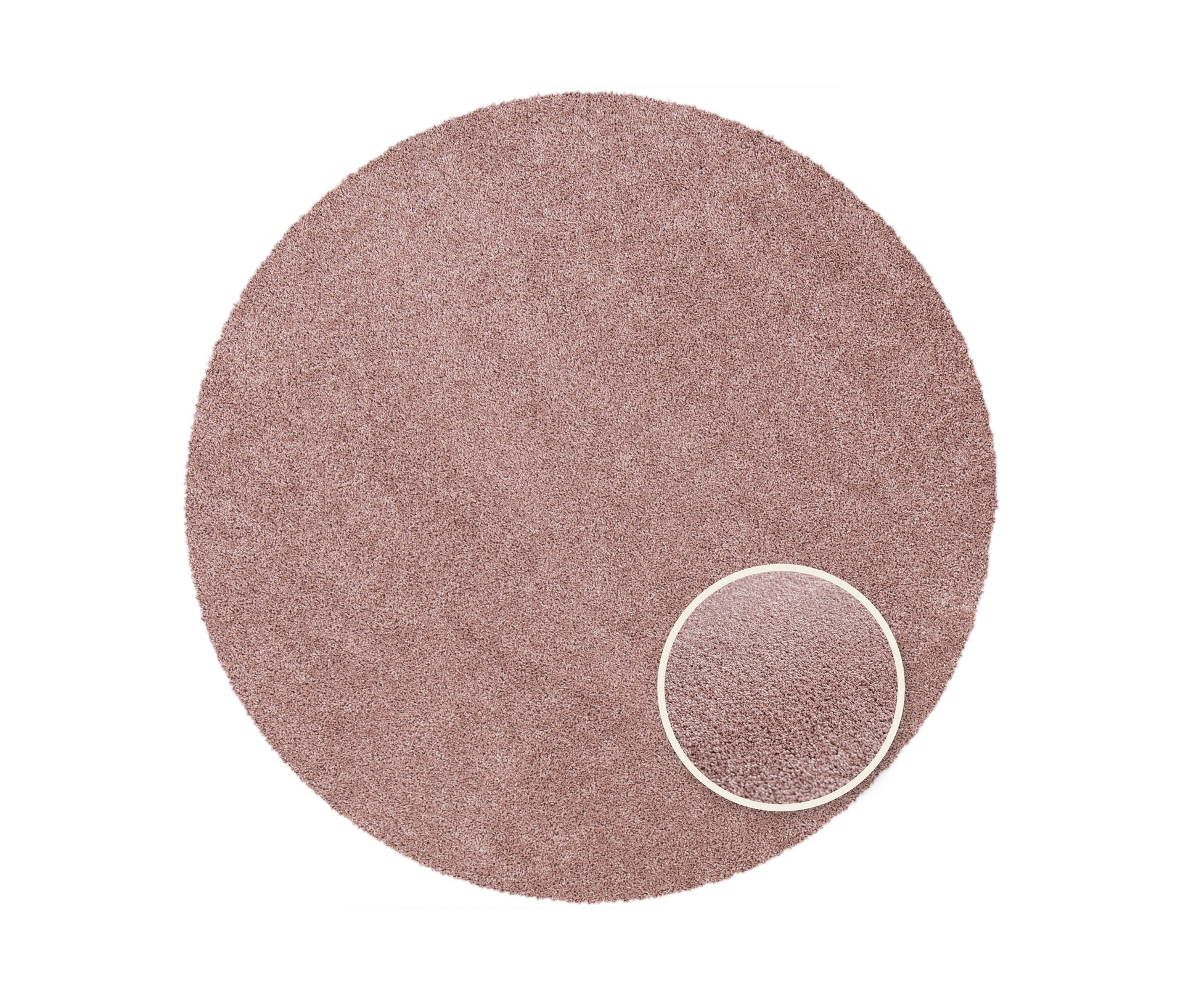 Tchibo - Teppich »Charme«, pink, ca. 120 cm - Kunststoff