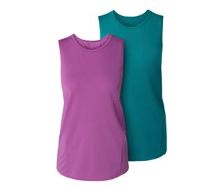 Türkis und violett