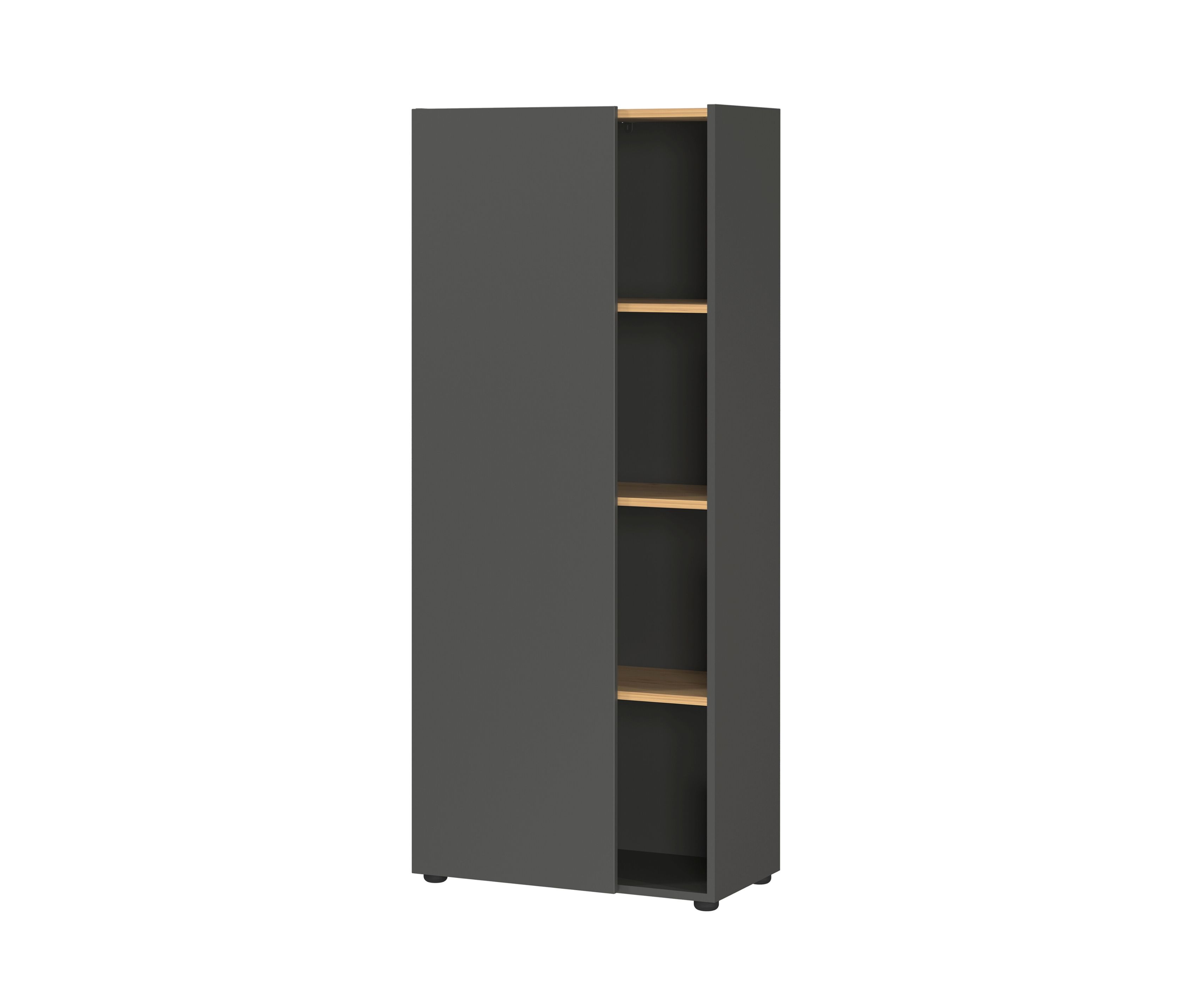 Tchibo - Aktenschrank »GW-Adrano« - 61x34x145cm - braun - Holz / Kunststoff