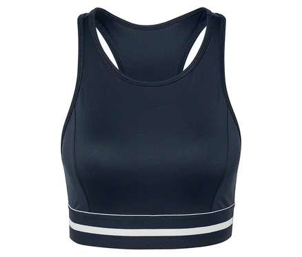 Blaues Sport-Bustier »Crop Top«.