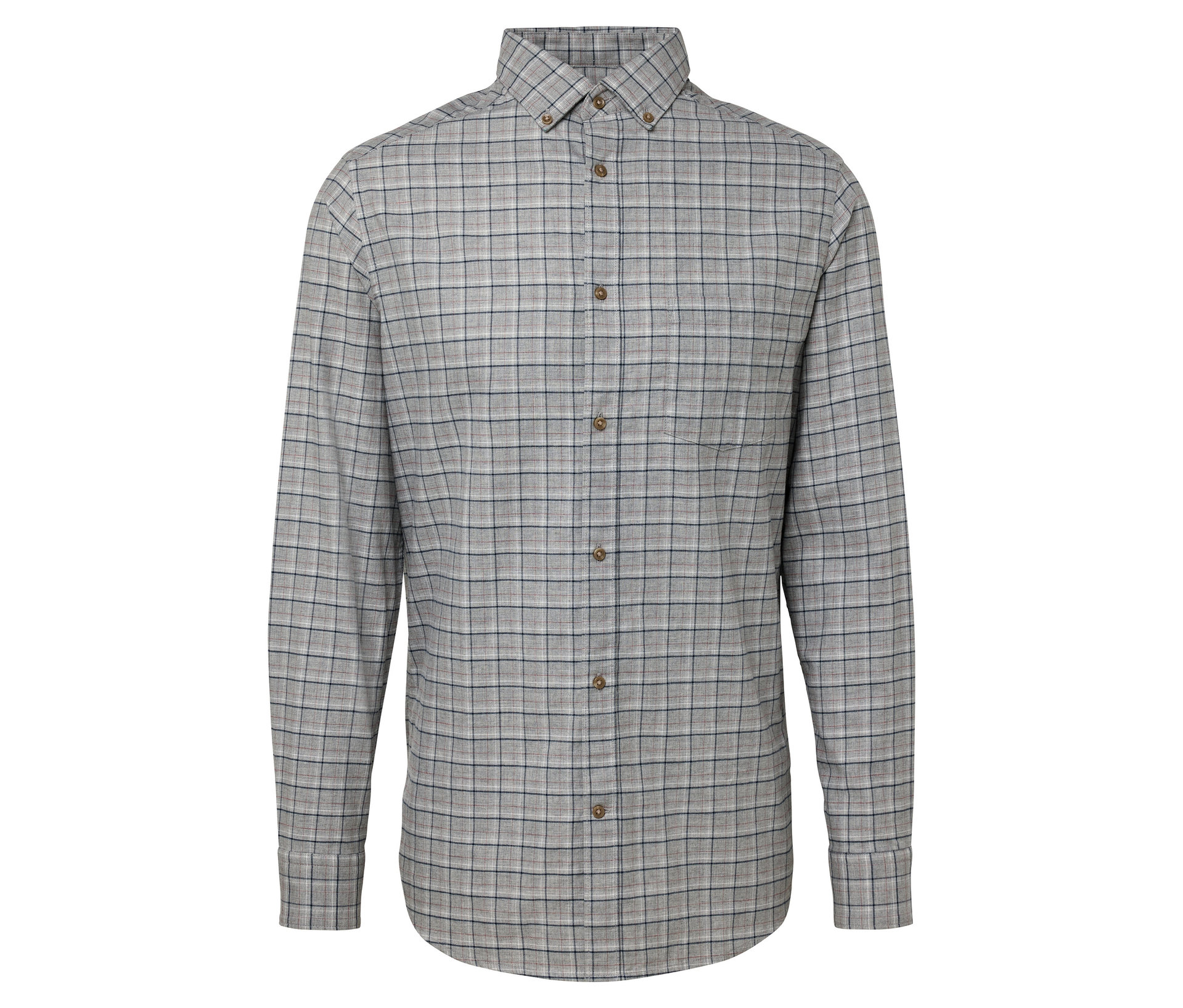 Flanell-Hemd - Herren - Gr. M - mehrfarbig/kariert - mehrfarbig