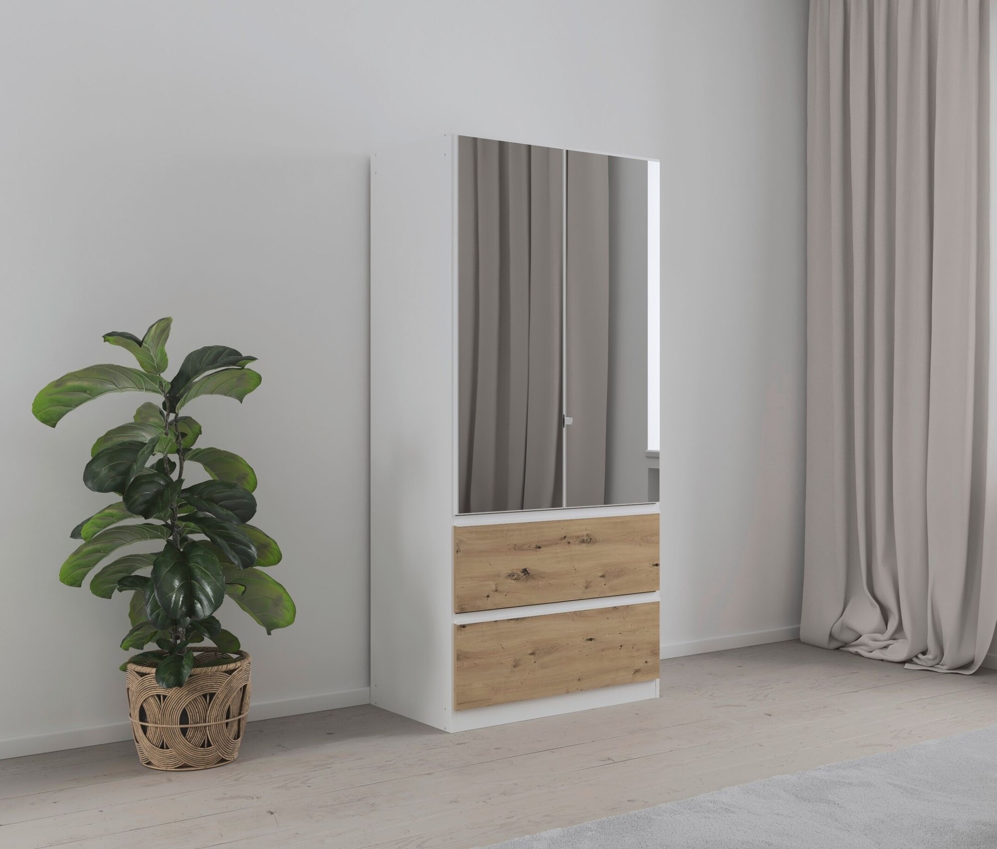 Thumbnail - rauch Kleiderschrank »Joel« - 91x54x197cm - braun - Holz