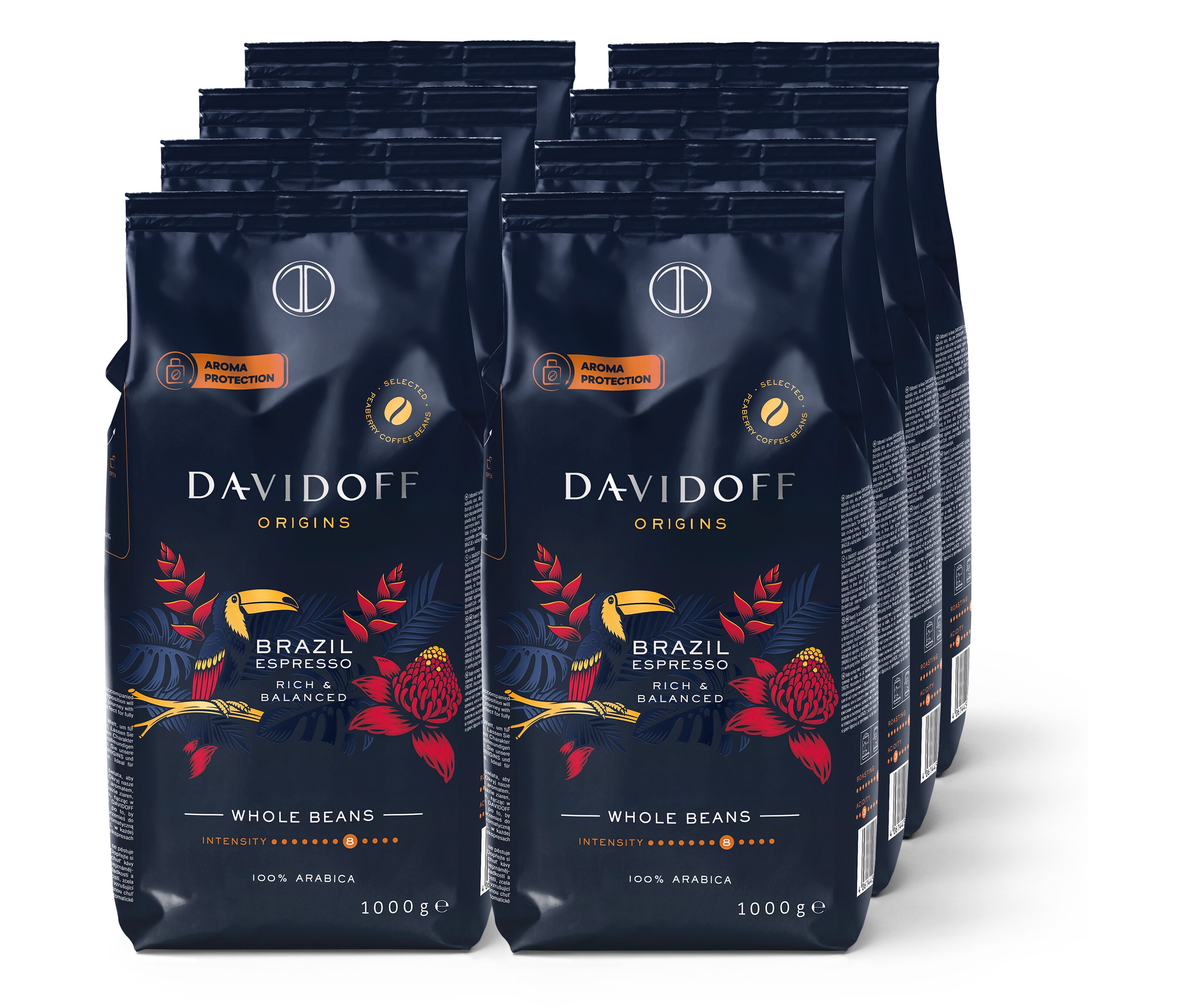 RA auf günstig Kaufen-Tchibo - Davidoff Café Origins Brazil - 8x 1 kg Ganze Bohne - Intensität: 8/12. Tchibo - Davidoff Café Origins Brazil - 8x 1 kg Ganze Bohne - Intensität: 8/12 <![CDATA[DAVIDOFF CAFÉ ORIGINS Brazil - 8x 1 kg Ganze Bohne Aufbewahrungshin
