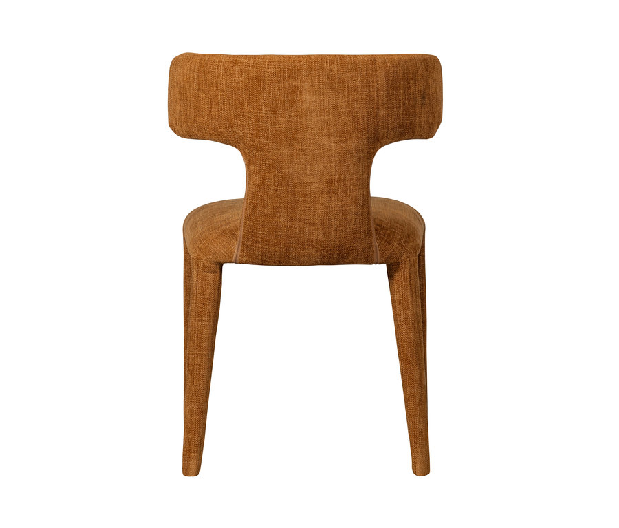 Rückansicht eines zimtfarbenen BePureHome Stuhls »Permit« aus einem 2er-Set.