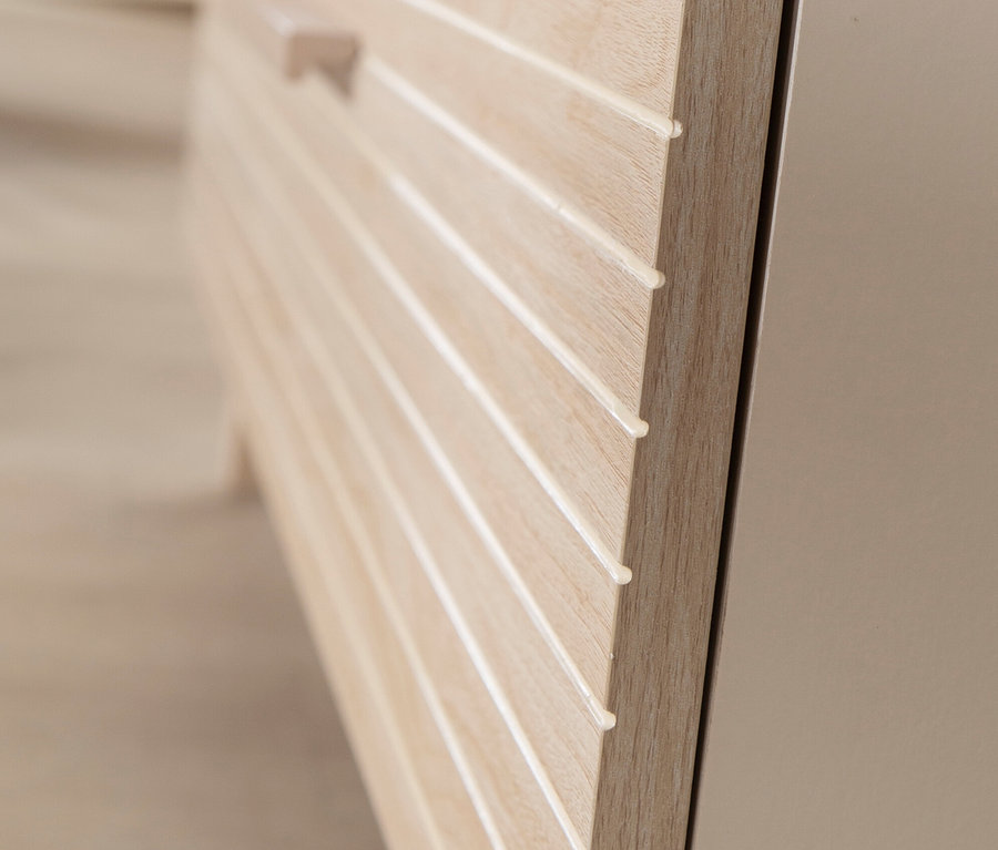 Detailaufnahme von roba Kinder-Kleiderschrank »Sidney«, 3-türig, Kaschmir.