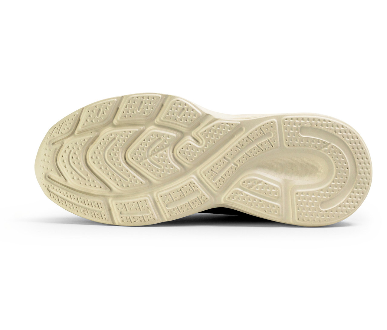 Sohle eines schwarzen FILA Specctris Damen-Sneakers.