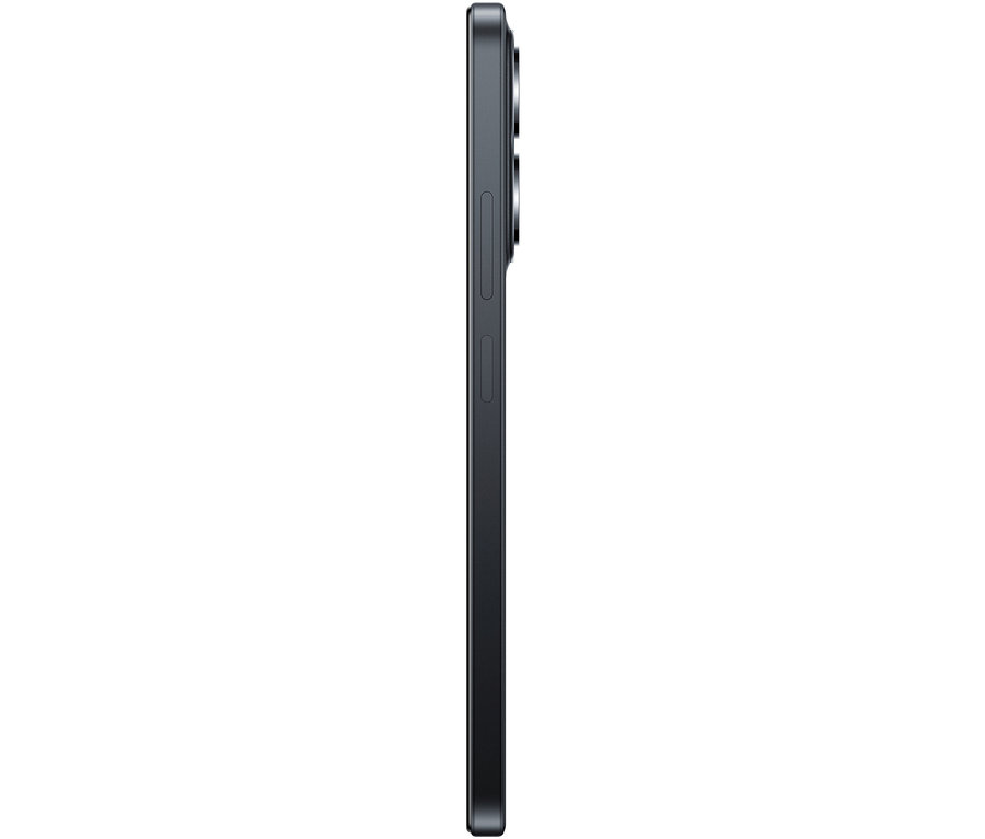 Seitenansicht eines Xiaomi Redmi 15C 5G 128 GB in Midnight Black.