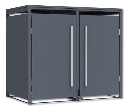 Mülltonnenbox mit Trethebel für 2 Mülltonnen á 240 l