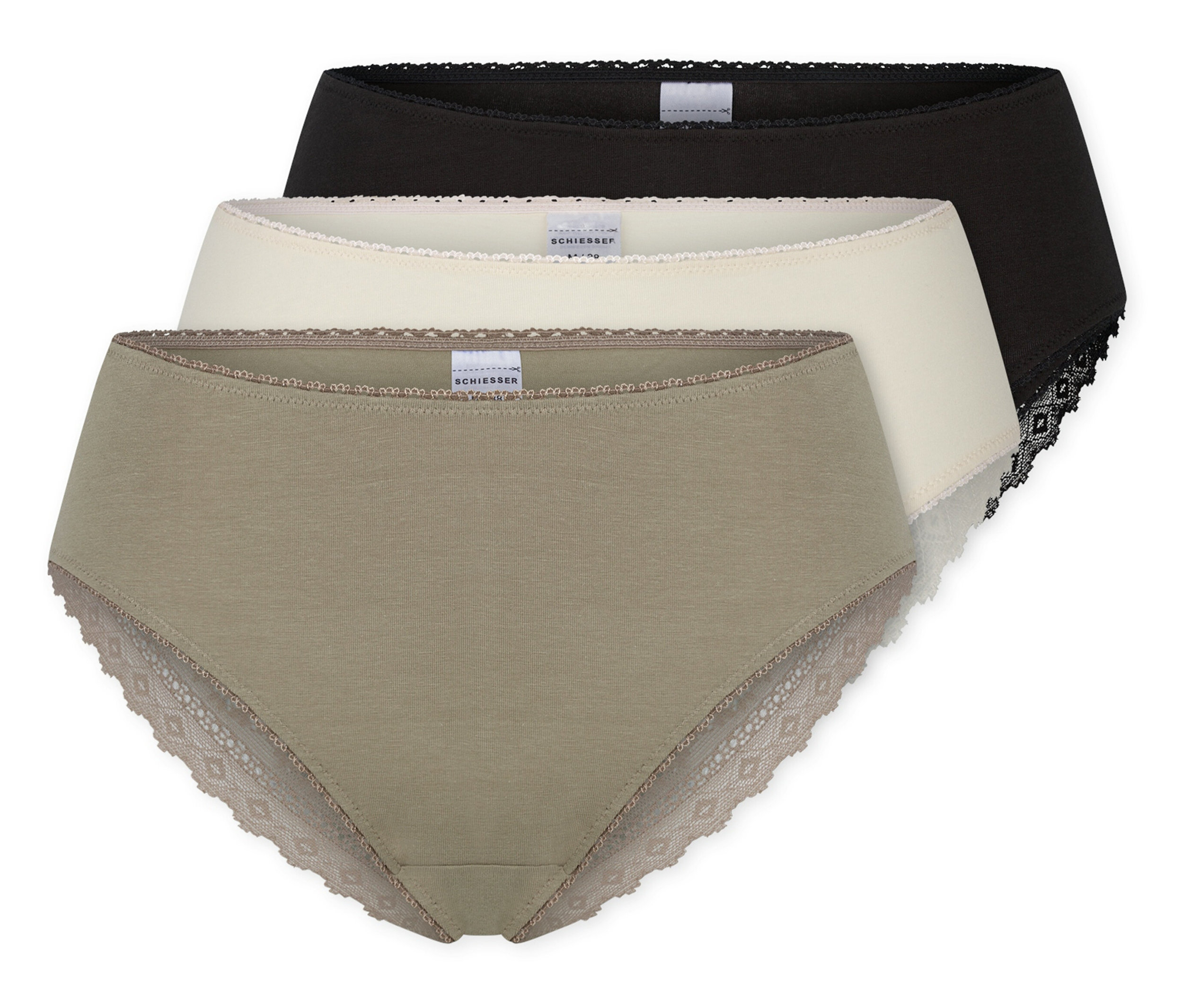 Brazilian-Slips - Damen - Gr. 44 - schwarz - schwarz