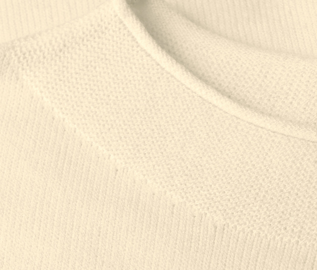 Detailansicht von Street One Strickpullover mit Rollkante, beige.