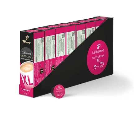 Eine Packung Cafissimo Caffè Crema XL - 80 Kapseln.
