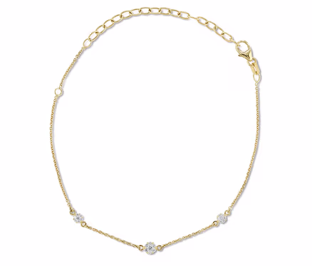 585 Gold Armband mit 21 Brillanten.