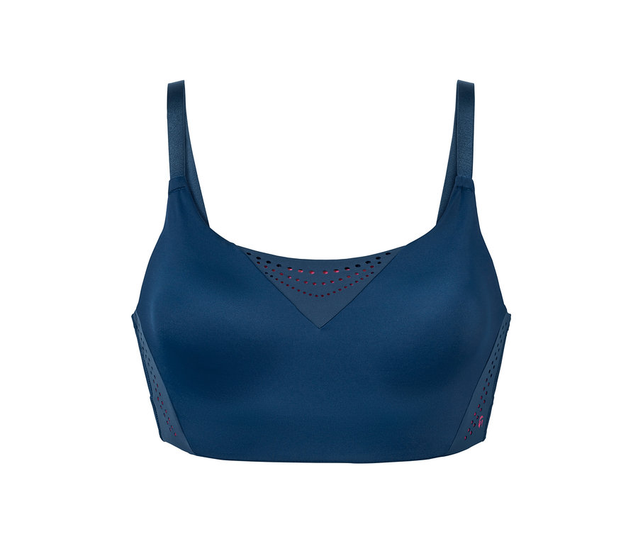 Marineblauer Sport-BH, extrastark.