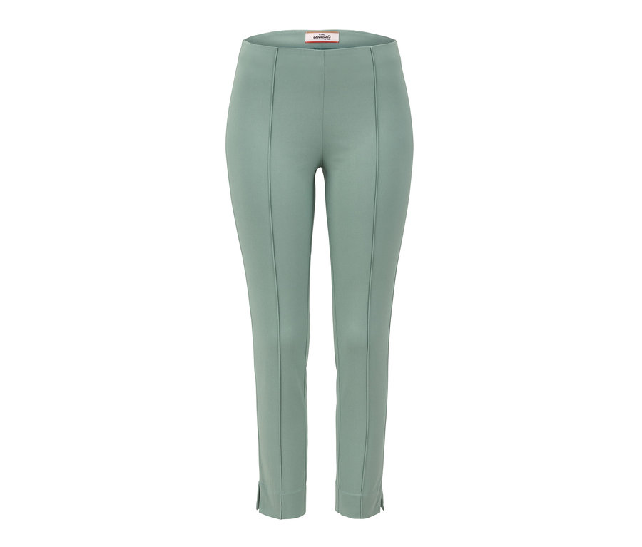 Mintfarbene Stretchhose.