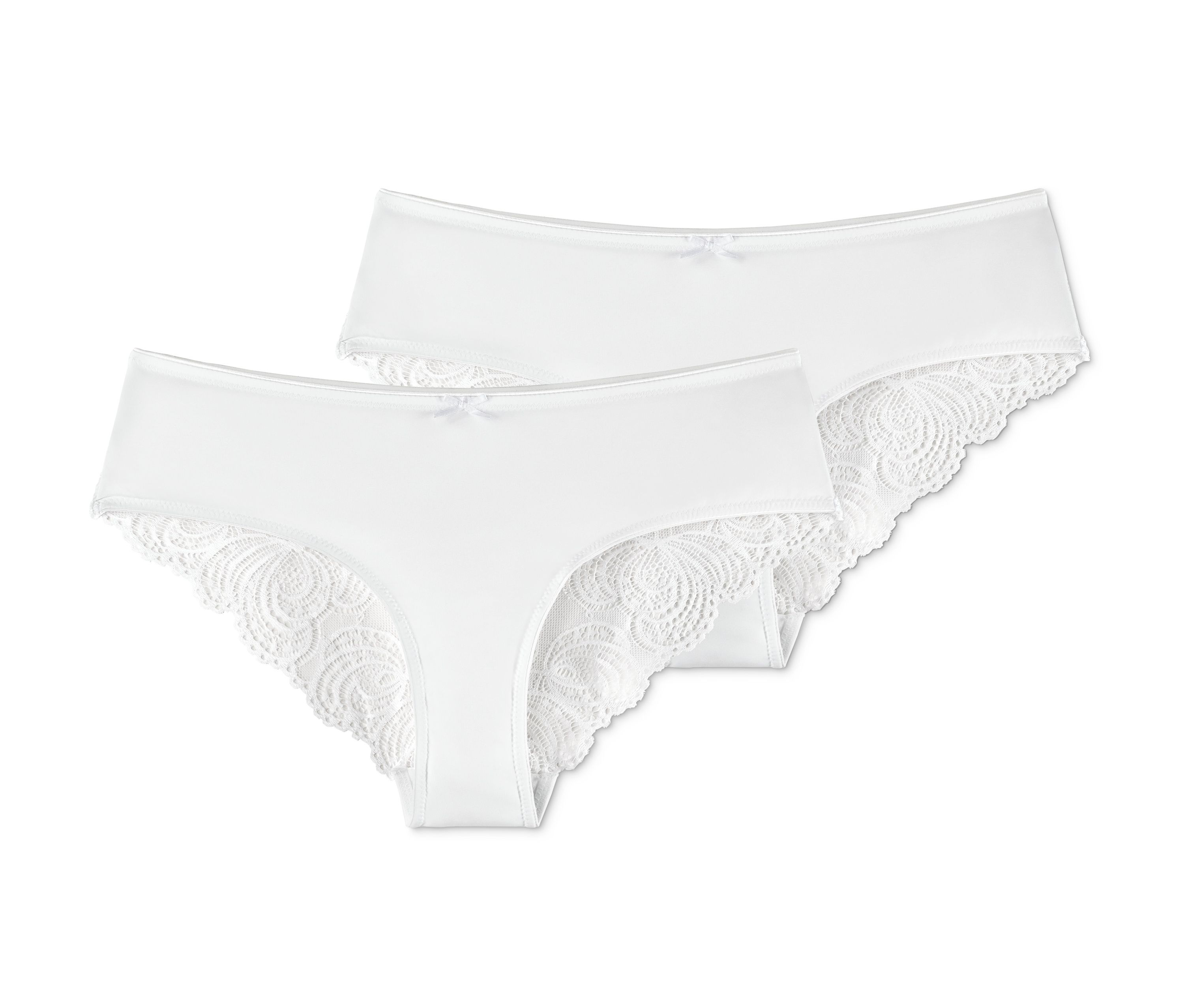 Tchibo - 2 Brazil-Slips - Damen - Gr. XS - weiß