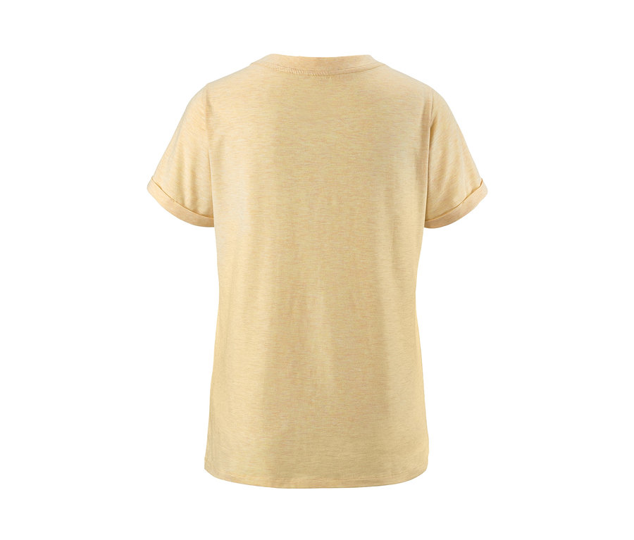 Gelbes Funktionsshirt von hinten.