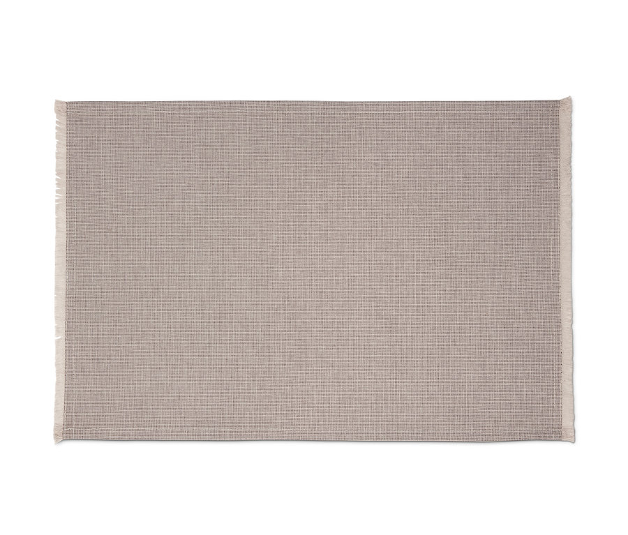 Detailansicht von einem beigen 4er-Platzsets.