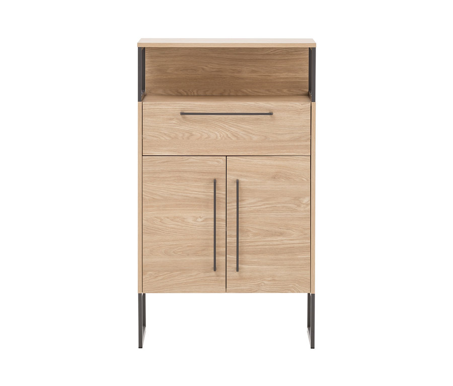 Highboard »Dumone« aus Eiche mit Schublade und Türen.
