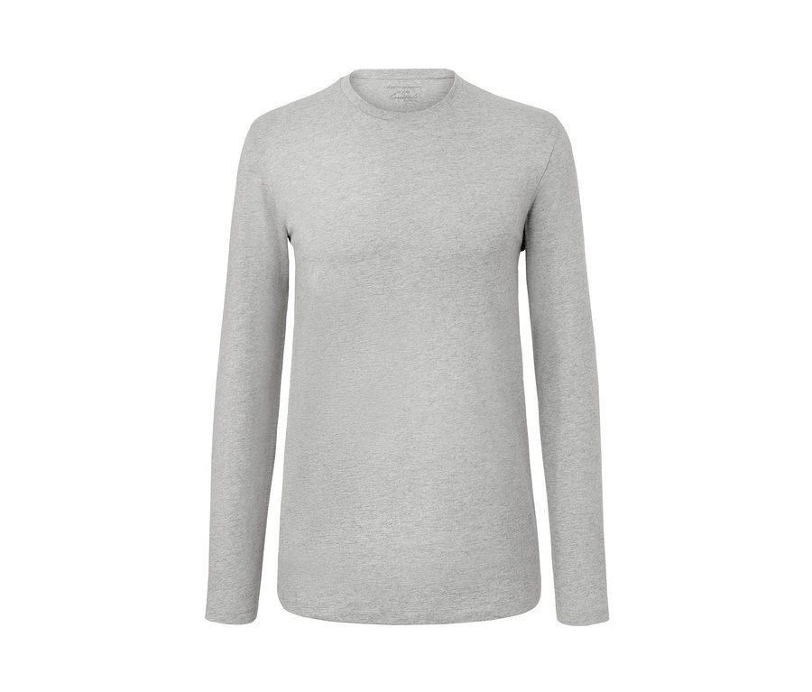 Ein graues 2 Langarmshirts.