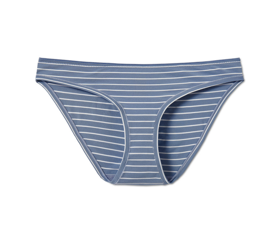 Blauer Slip mit weißen Streifen, 3er-Pack