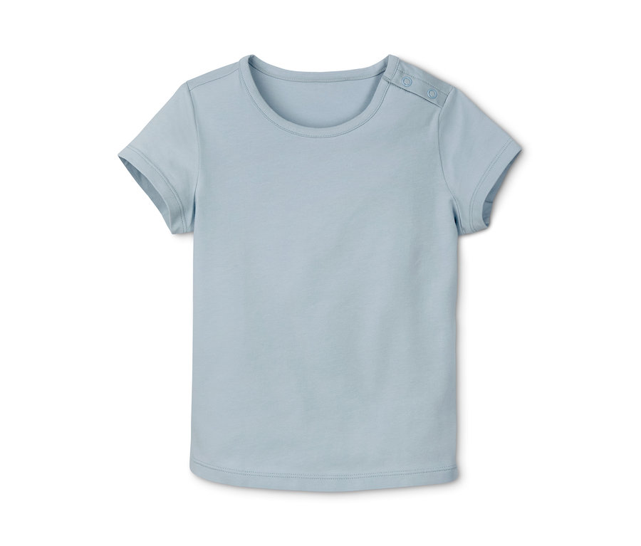 Blaues Baumwoll-T-Shirt, 3er-Pack