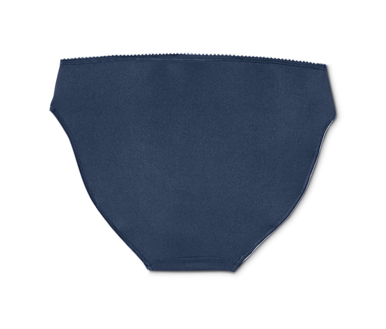 Detailansicht von 2 blauen Damenslips.