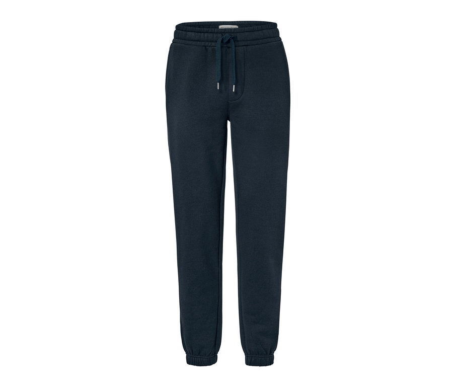 Eine marineblaue Sweathose.