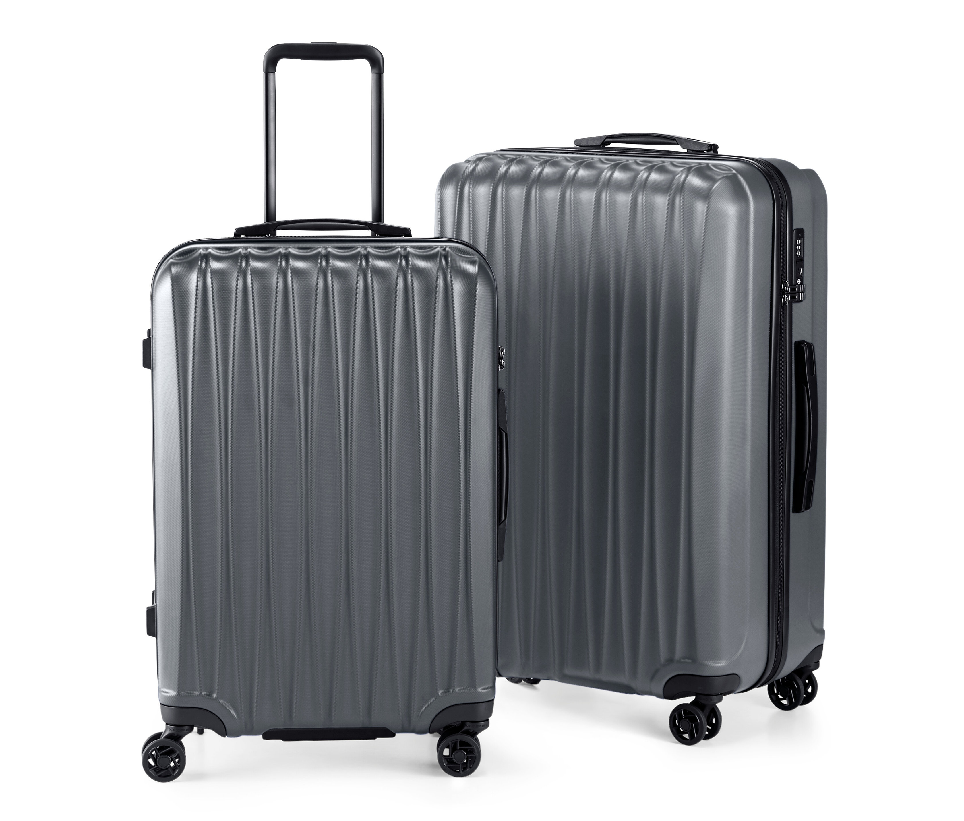 of Me günstig Kaufen-Tchibo - Hartschalen Koffer-Set - grau. Tchibo - Hartschalen Koffer-Set - grau <![CDATA[Hartschalen Koffer-Set, mittel und groß Farbe: Grau Material: 100% Acrylnitril-Butadien-Styrol-Copolymer Futter 100% Polyester Reißverschluss Polyamid und Metall Griff
