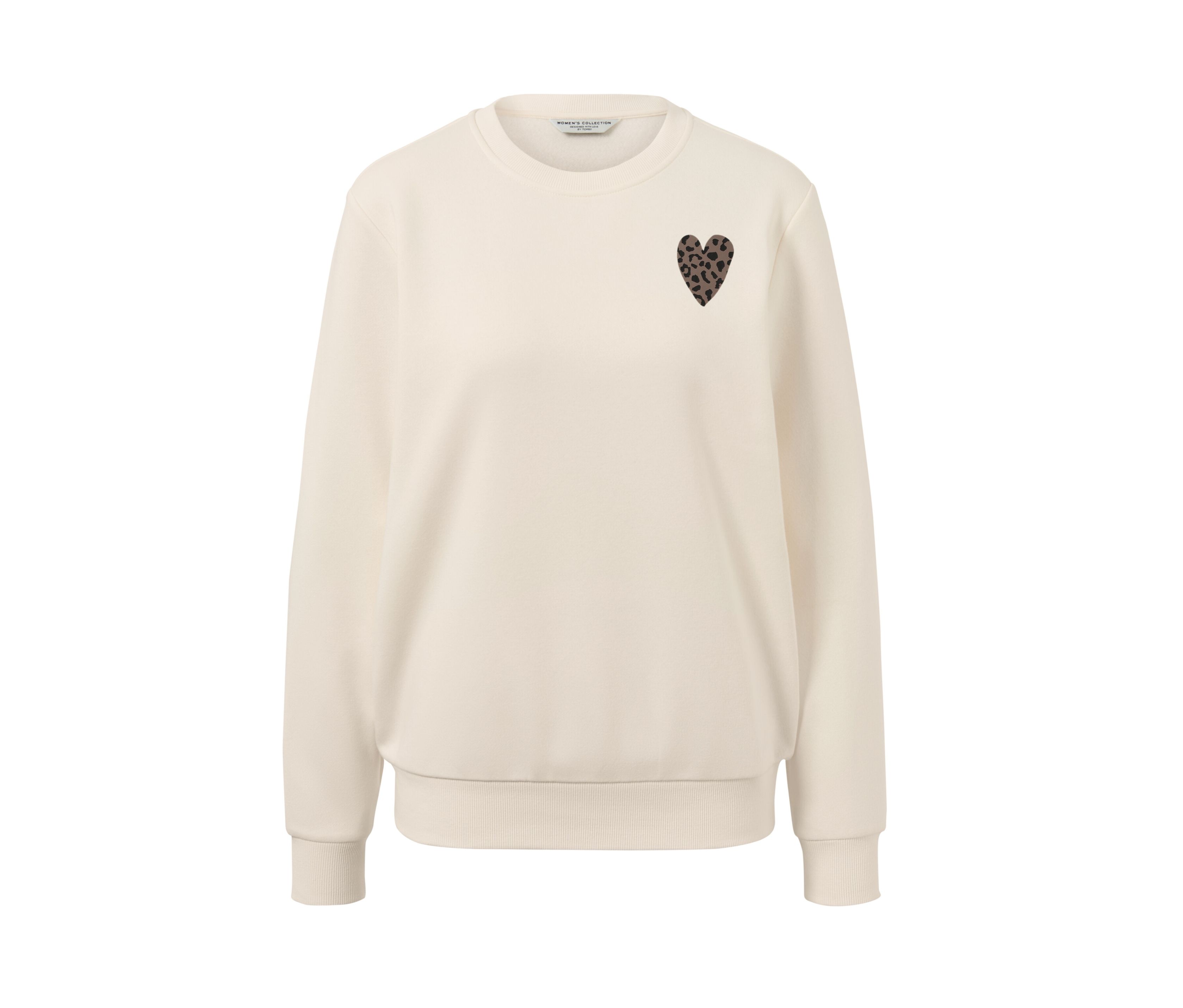 Tchibo - Sweatshirt mit Print - Damen - Gr. L - creme