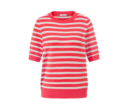 Gestreifter Feinstrickpullover