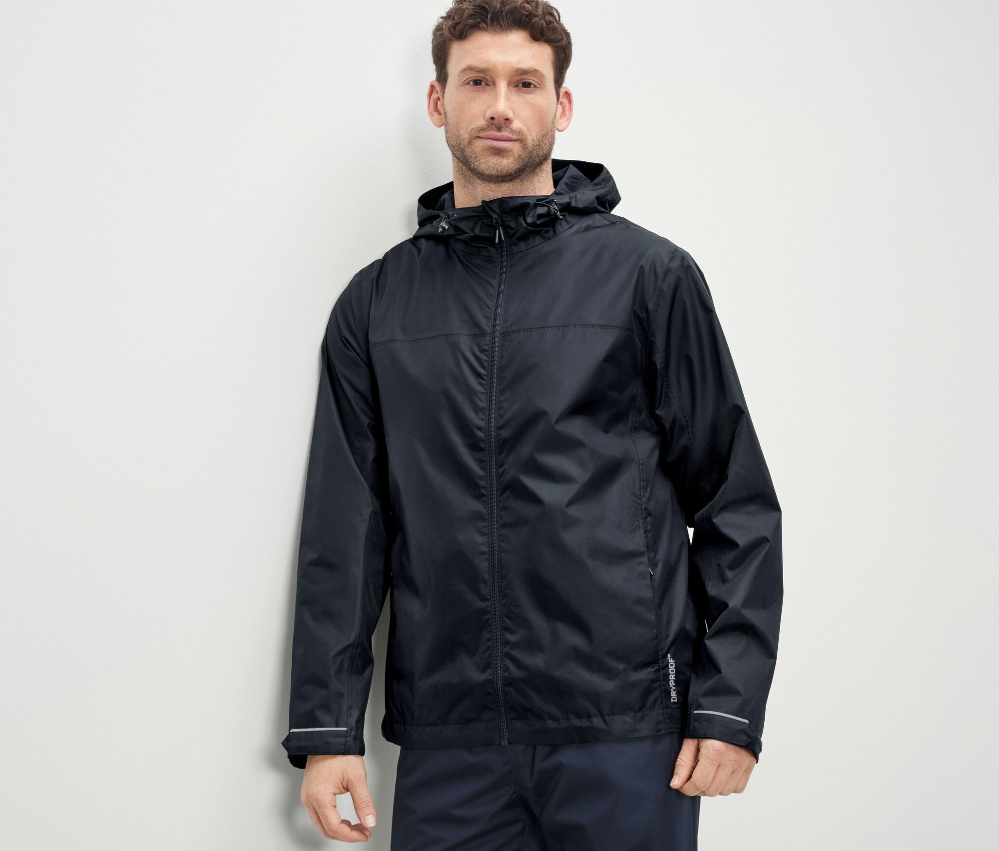 Thumbnail - Tchibo - Unisex-Regenjacke - Herren - Gr. L - dunkelblau