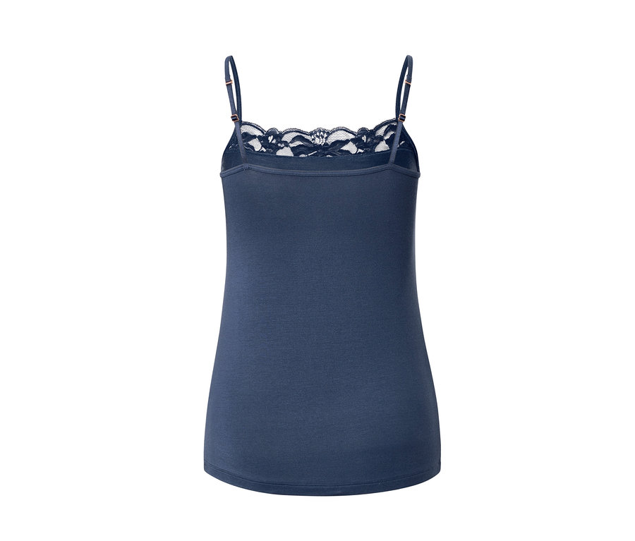 Blaues Hemdchen mit Spitze