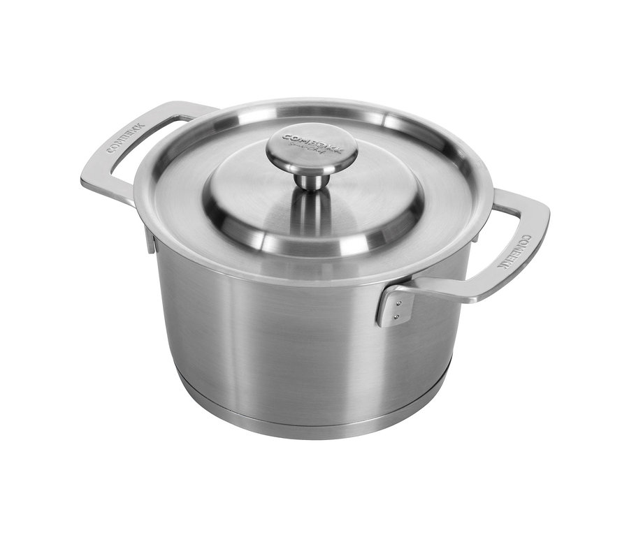 COMBEKK Edelstahl-Kochtopf-Set mit Deckel.