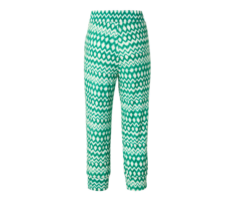 Bedruckte 3/4-Jerseyhose.
