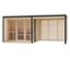 Karibu Saunahaus »Alice 3«, Anbau, naturfarben-anthrazit - /img/gAAnM1U1/64/image.jpeg