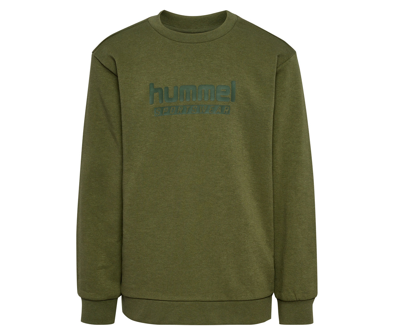 Grünes HUMMEL HMLJR Base-Sweatshirt.
