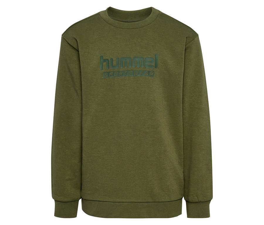 Grünes HUMMEL HMLJR Base-Sweatshirt.