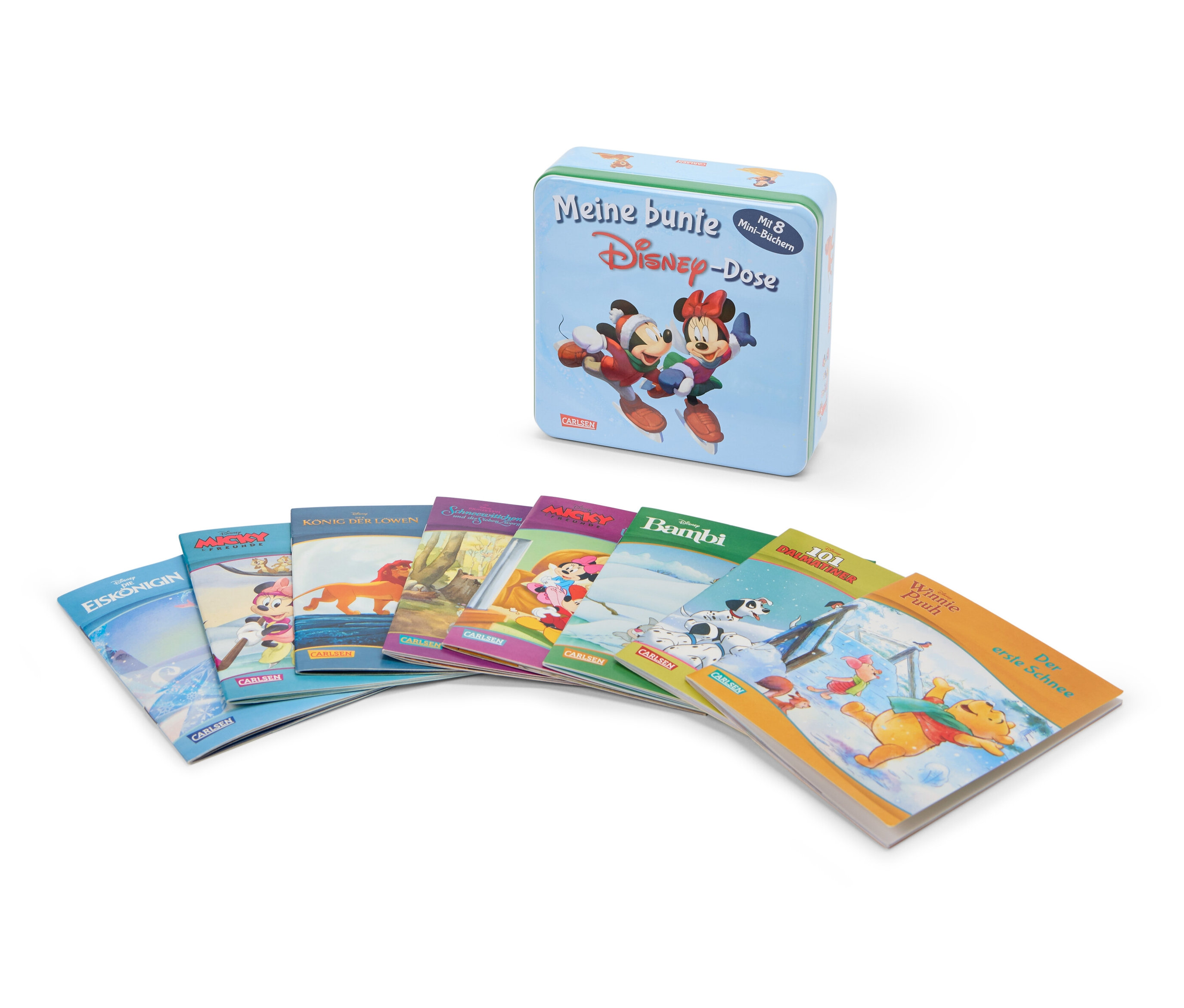Tchibo - Bücherbox »Meine bunte Disney Dose« - Metall / Papier