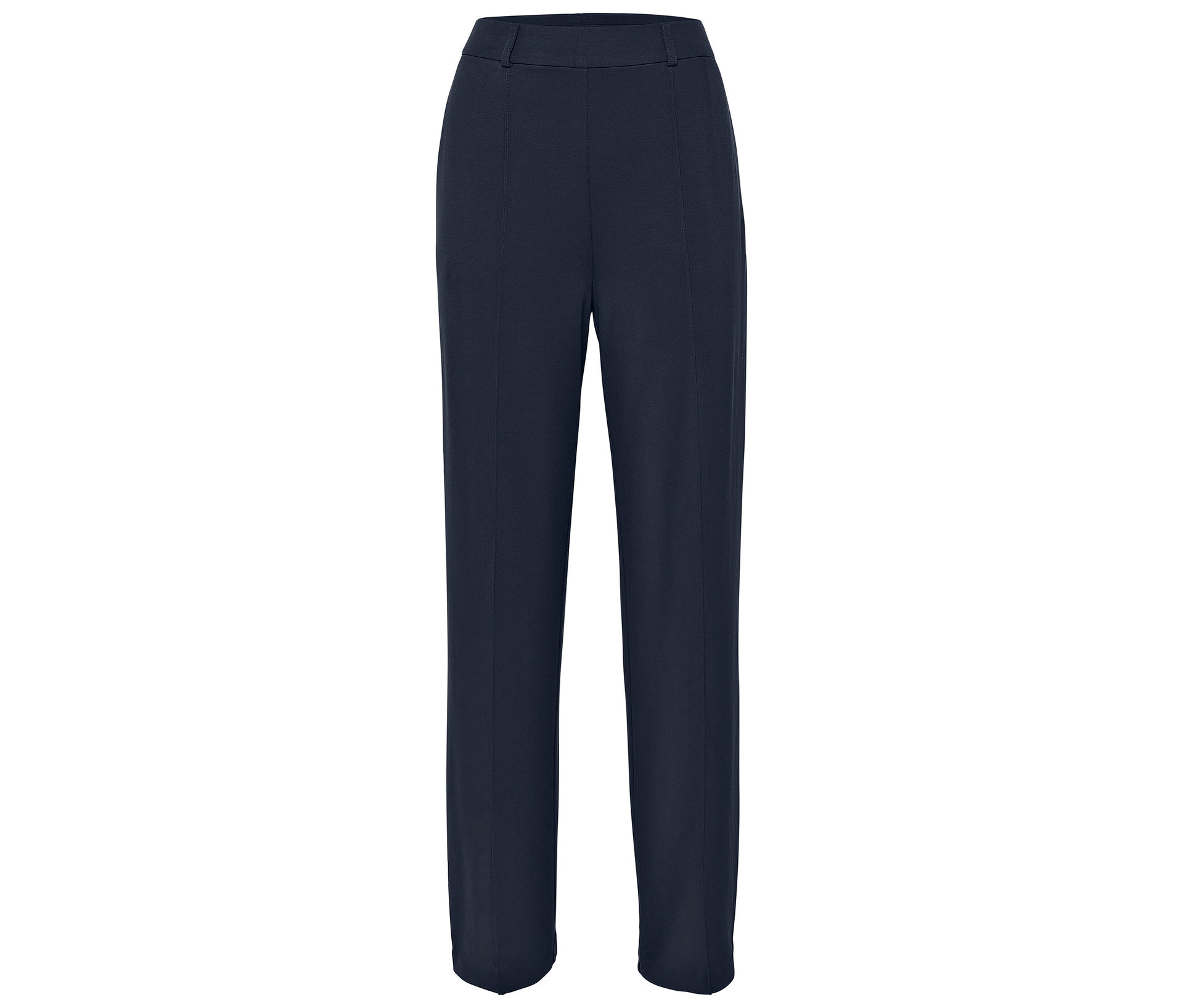 Jerseyhose mit Biese - Damen - Gr. 40 - dunkelblau - dunkelblau