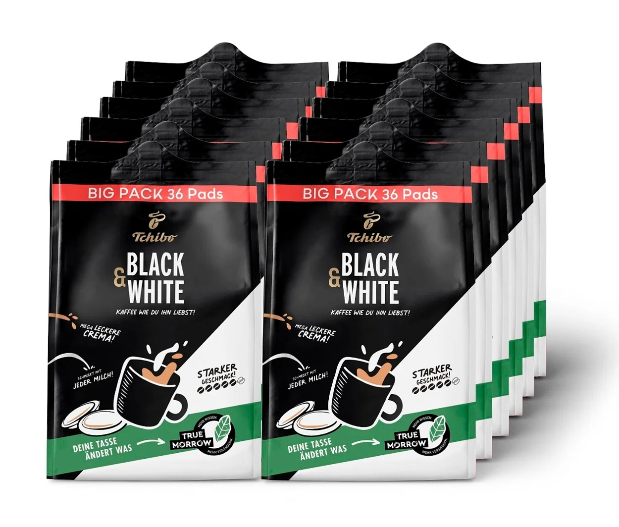 Aufbewahrung 2 günstig Kaufen-Tchibo - Black & White Pads - 432 Pads - Intensität: 5/6. Tchibo - Black & White Pads - 432 Pads - Intensität: 5/6 <![CDATA[BLACK & WHITE Pads - 432 Pads Aufbewahrungshinweise: Unter Schutzatmosphäre verpackt., Trocken, dunkel und vor Wä