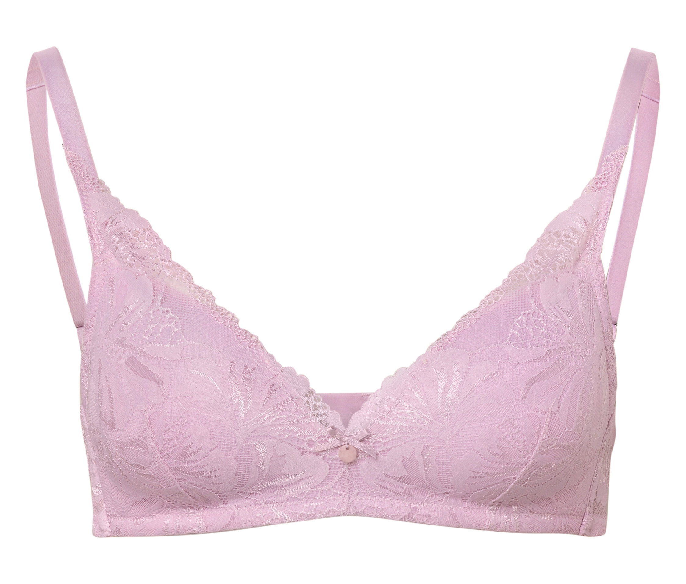 Softschalen-BH mit Spitze - Damen - Gr. 75C - rosa - rosa