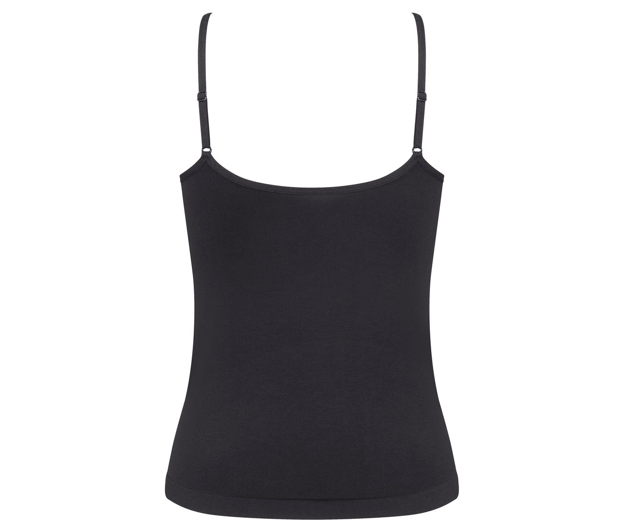 Schwarzes sloggi GO Sense Spaghetti Top.