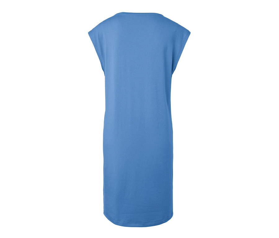 Blaues Nachthemd.