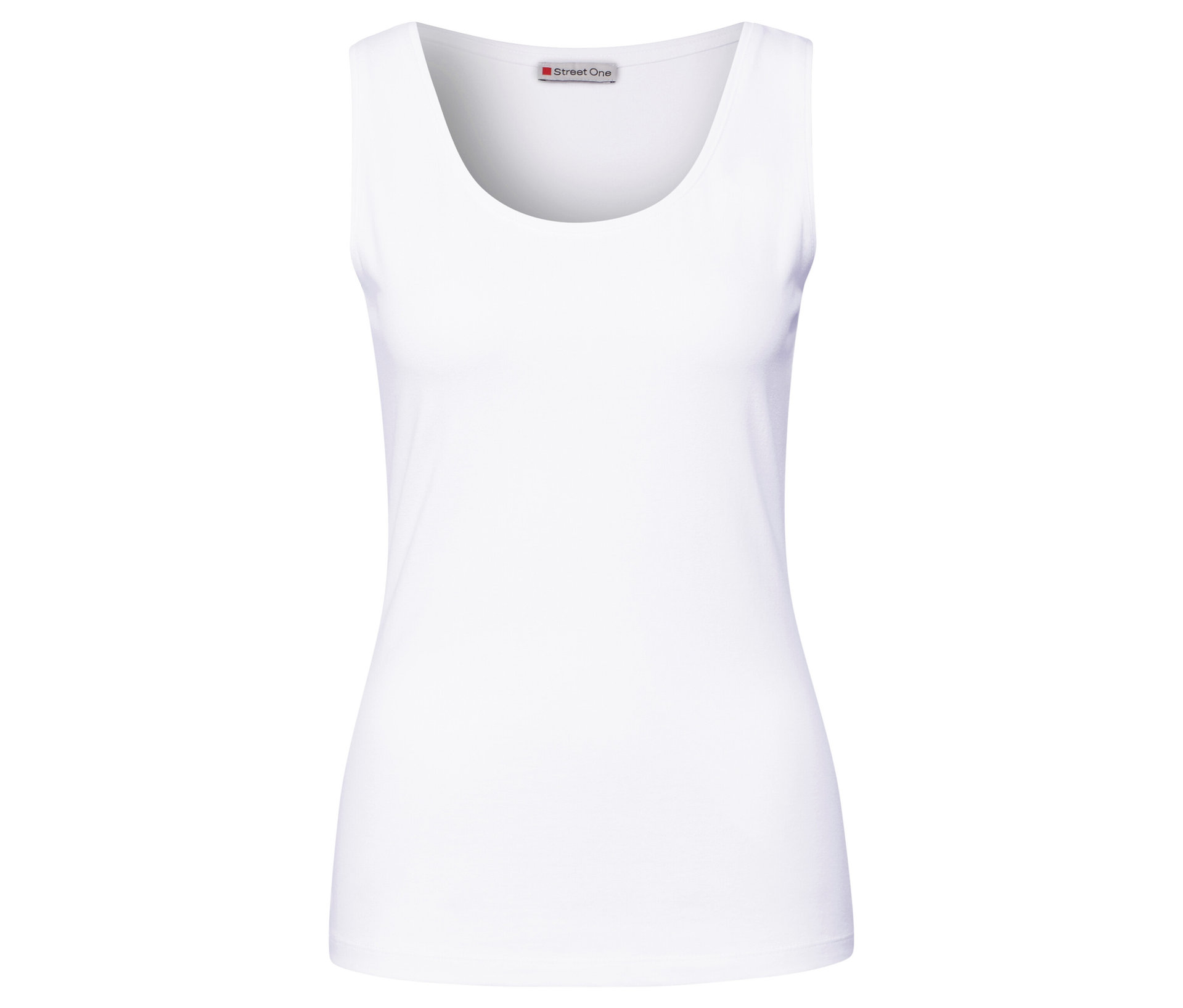 Basic-Top - Damen - Gr. 44 - weiß - weiß