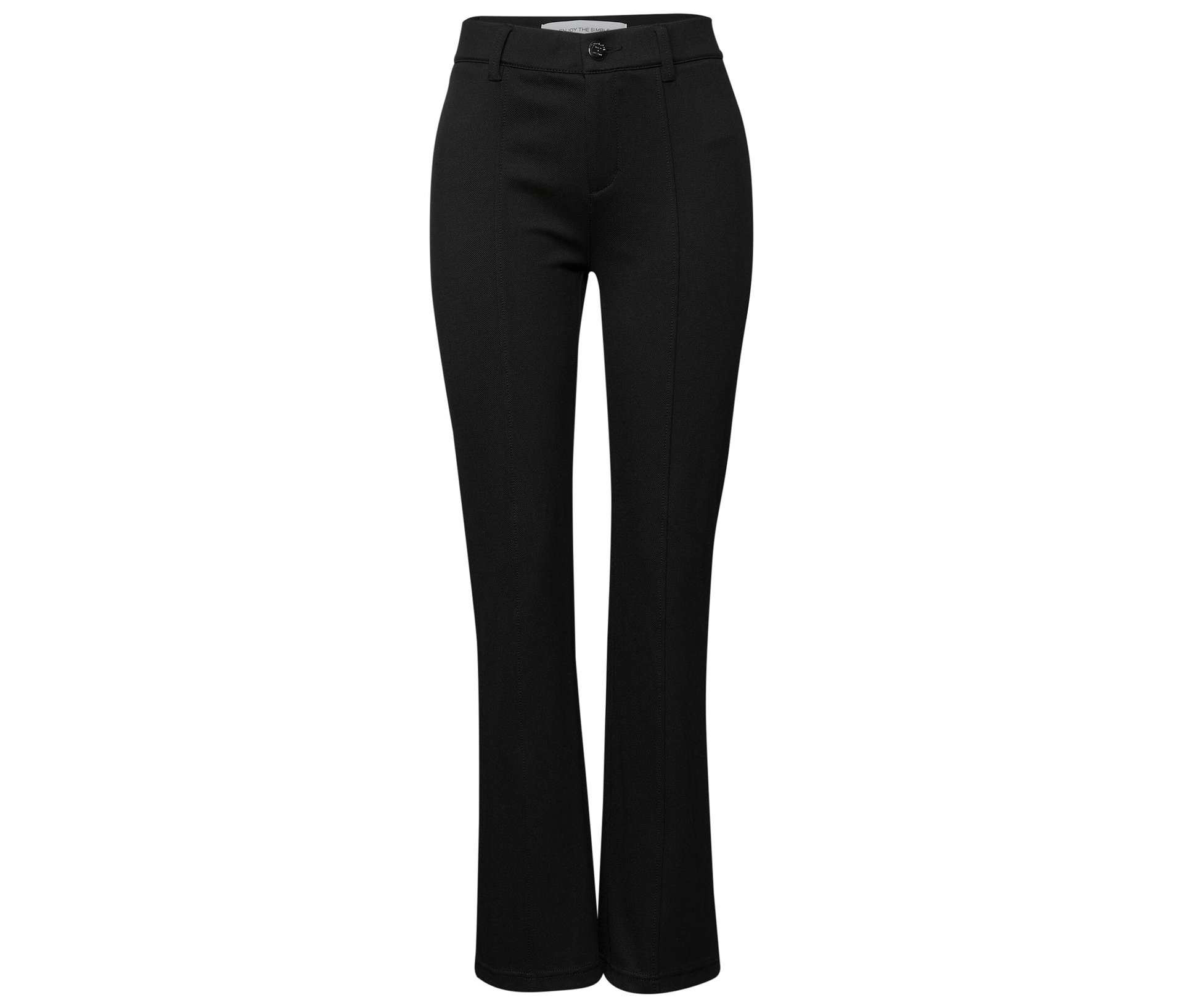 Bootcut Hose - Damen - Gr. 46 - schwarz - schwarz