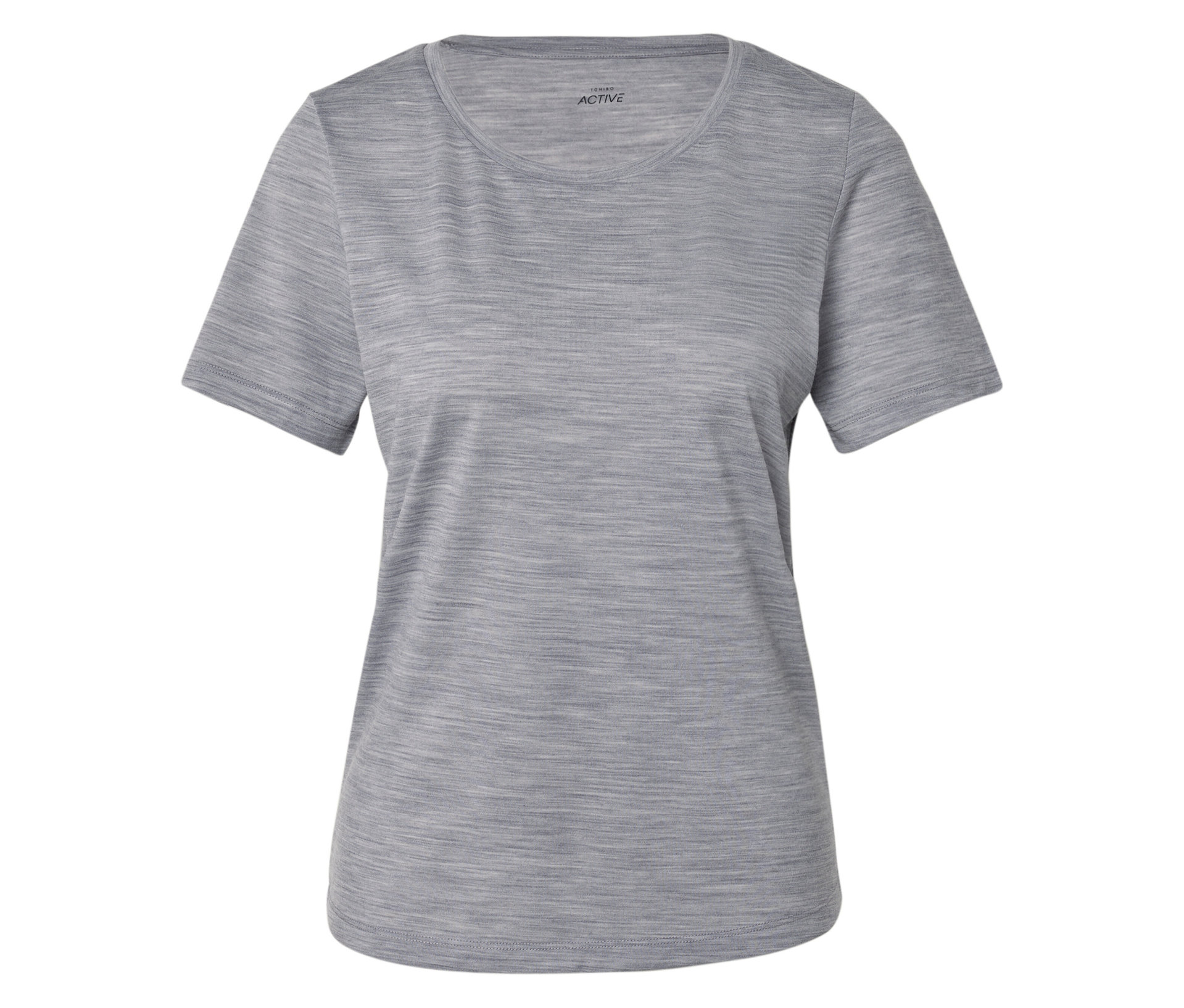 Funktionsshirt mit Merinowolle - Damen - Gr. XS - hellgrau - hellgrau
