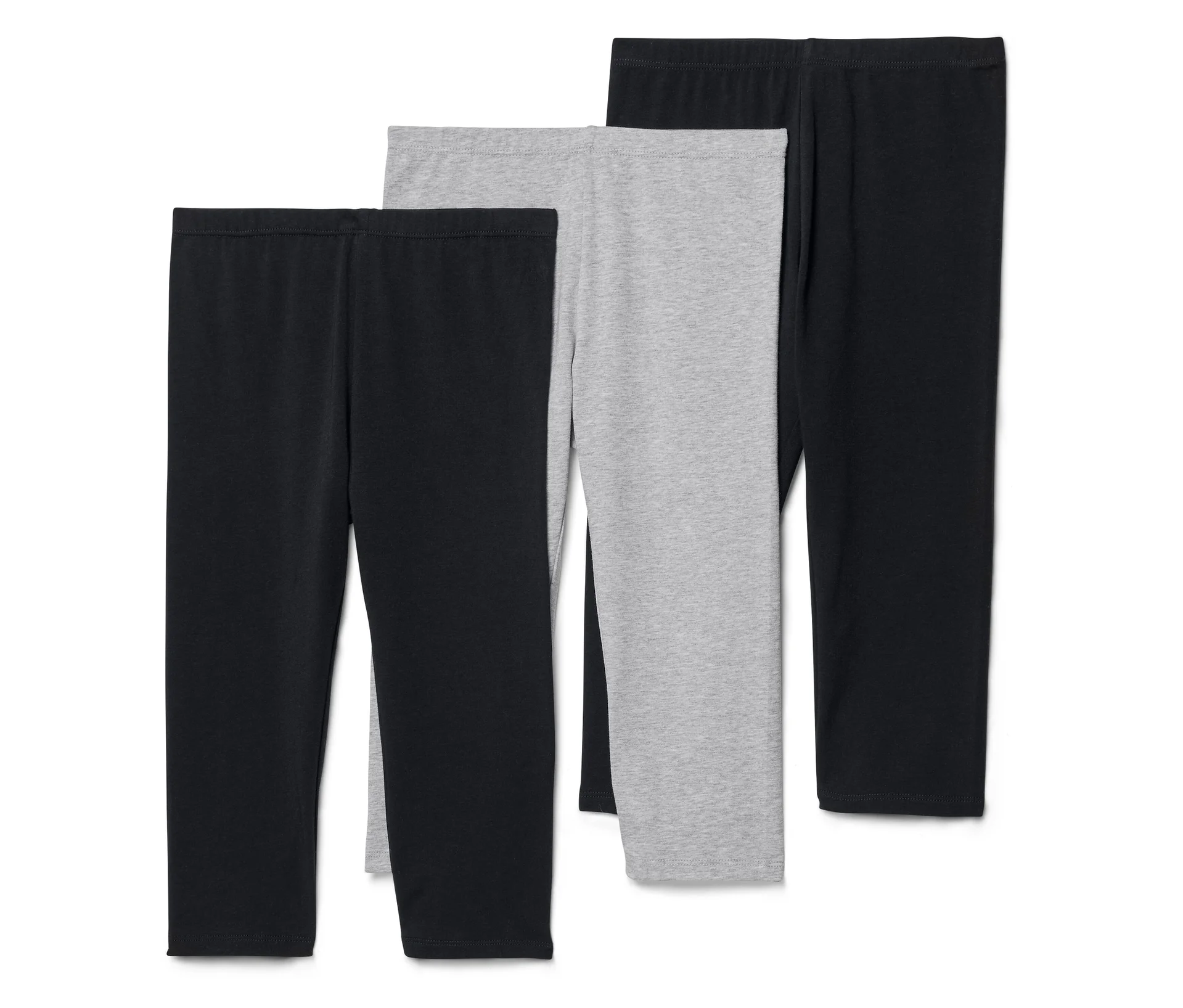 Tchibo - 3 Kinder-Leggings in ¾-Länge - Gr. 134/140 - schwarz