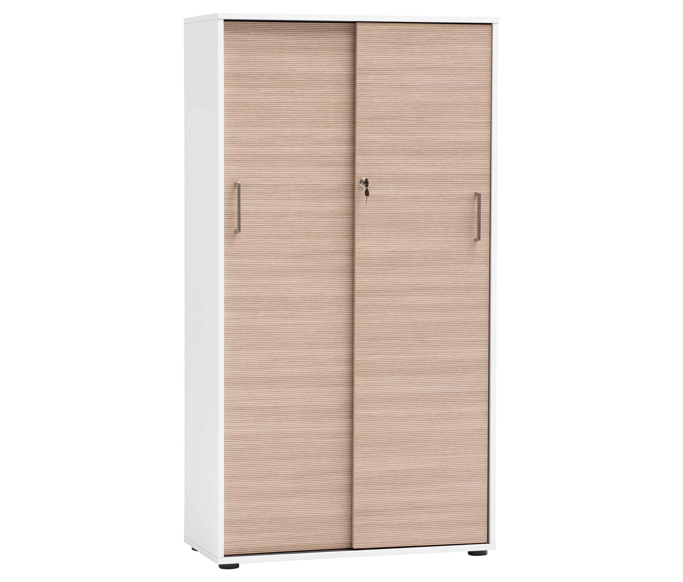 Tchibo - Aktenschrank »Metz« - 80,1x38,2x150cm - silber - - Holzwerkstoffe / Metall